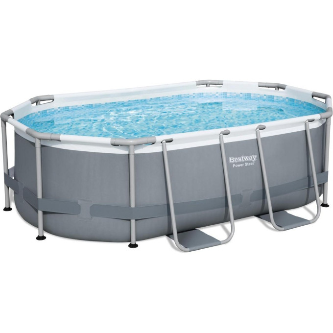 Каркасный бассейн BESTWAY POWER STEEL 305х200х84см, 3668л + фильтр-насос 1249л/ч, поплавок-дозатор 5614A BW