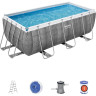 Каркасный бассейн BESTWAY POWER STEEL 412х201х122см, 8124л + фильтр-насос 2006 л/ч, лестница 56722 BW