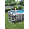 Каркасный бассейн BESTWAY POWER STEEL 412х201х122см, 8124л + фильтр-насос 2006 л/ч, лестница 56722 BW