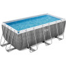 Каркасный бассейн BESTWAY POWER STEEL 412х201х122см, 8124л + фильтр-насос 2006 л/ч, лестница 56722 BW