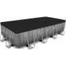 Каркасный бассейн BESTWAY POWER STEEL 488х244х122см + фильтр-насос 3028 л/ч, тент, лестница 56996 BW