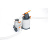 Каркасный бассейн BESTWAY POWER STEEL 732х366х132см, 30045л + песочный ф/насос 5678 л/ч, тент, лестница 56475 BW