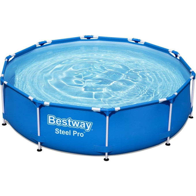 Каркасный бассейн BESTWAY STEEL PRO 305х76см, 4678л + фильтр-насос 1249 л/ч 56679 BW