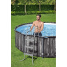 Каркасный бассейн BESTWAY STEEL PRO MAX 366х100см, 9150л + фильтр-насос 2006 л/ч, лестница 5614X BW