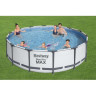 Каркасный бассейн BESTWAY STEEL PRO MAX 427х107см, 13030л + фильтр-насос 3028 л/ч, тент, лестница 56950 BW