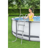 Каркасный бассейн BESTWAY STEEL PRO MAX 427х107см, 13030л + фильтр-насос 3028 л/ч, тент, лестница 56950 BW
