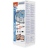 Каркасный бассейн BESTWAY STEEL PRO MAX 488х122см, 19480л + фильтр-насос 5678 л/ч, тент, лестница 5612Z BW
