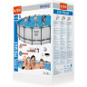 Каркасный бассейн BESTWAY STEEL PRO MAX 561FM 610x132см, 33240 л, фильтр-насос 9463 л\ч, лестница, тент 561FM BW