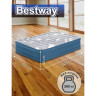 Надувная кровать 152х203х46см BESTWAY TRITECH FASHION FLOCK 6713C-BW