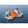 Надувной круг-кресло BESTWAY RAPID RIDER II 251х132см для двоих, с ручками и подстакаником, до 180кг 43113 BW