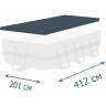 Тент для каркасного бассейна BESTWAY POWER STEEL POOLS 404x201x100, 412x201x122 см 58232 BW